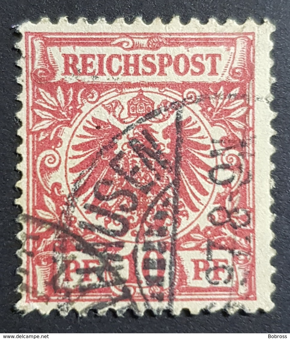 1889-1900 Definitive, Value Stamp And Imperial Eagle, 10 Pfg., Deutsche Reichs Post, Germany, *,**, Or Used - Oblitérés