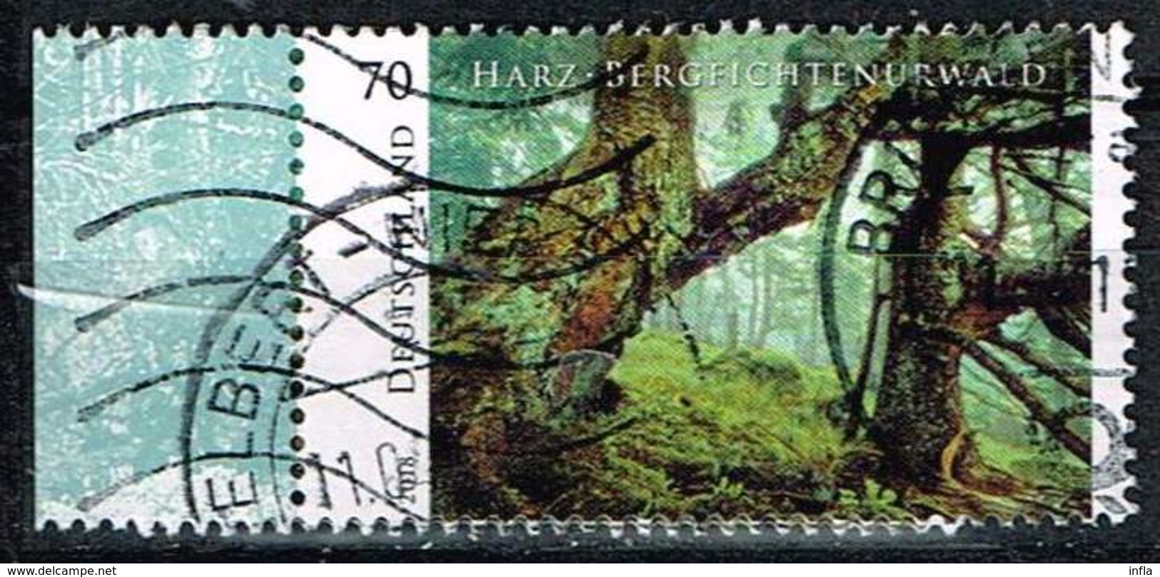 Bund 2018, Michel# 3410 O Serie Wildes Deutschland: Harz - Bergfichtenurwald - Used Stamps