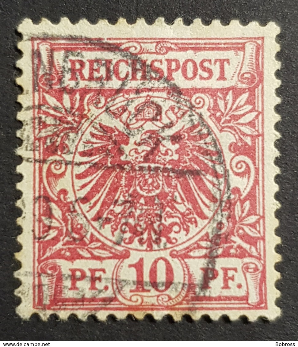 1889-1900 Definitive, Value Stamp And Imperial Eagle, 10 Pfg., Deutsche Reichs Post, Germany, *,**, Or Used - Oblitérés