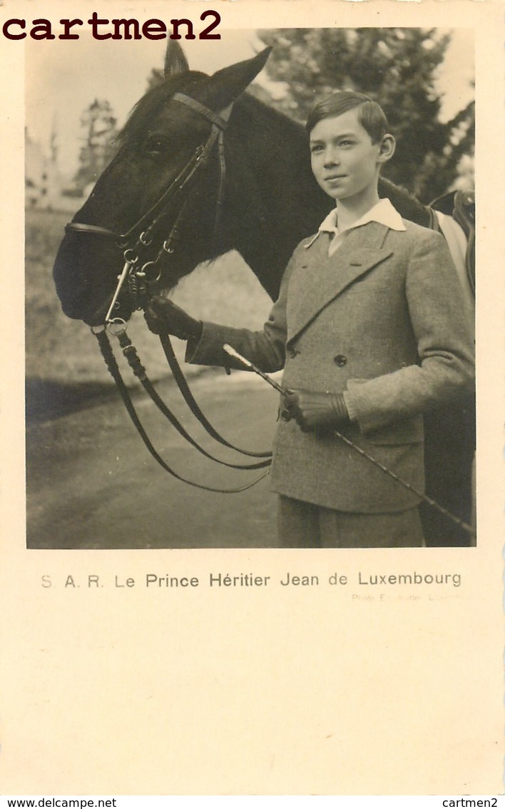 CARTE PHOTO : LE PRINCE HERITIER JEAN DE LUXEMBOURG FAMILLE ROYALE LUXEMBOURGEOISE " VOIR TEXTE " - Famille Grand-Ducale
