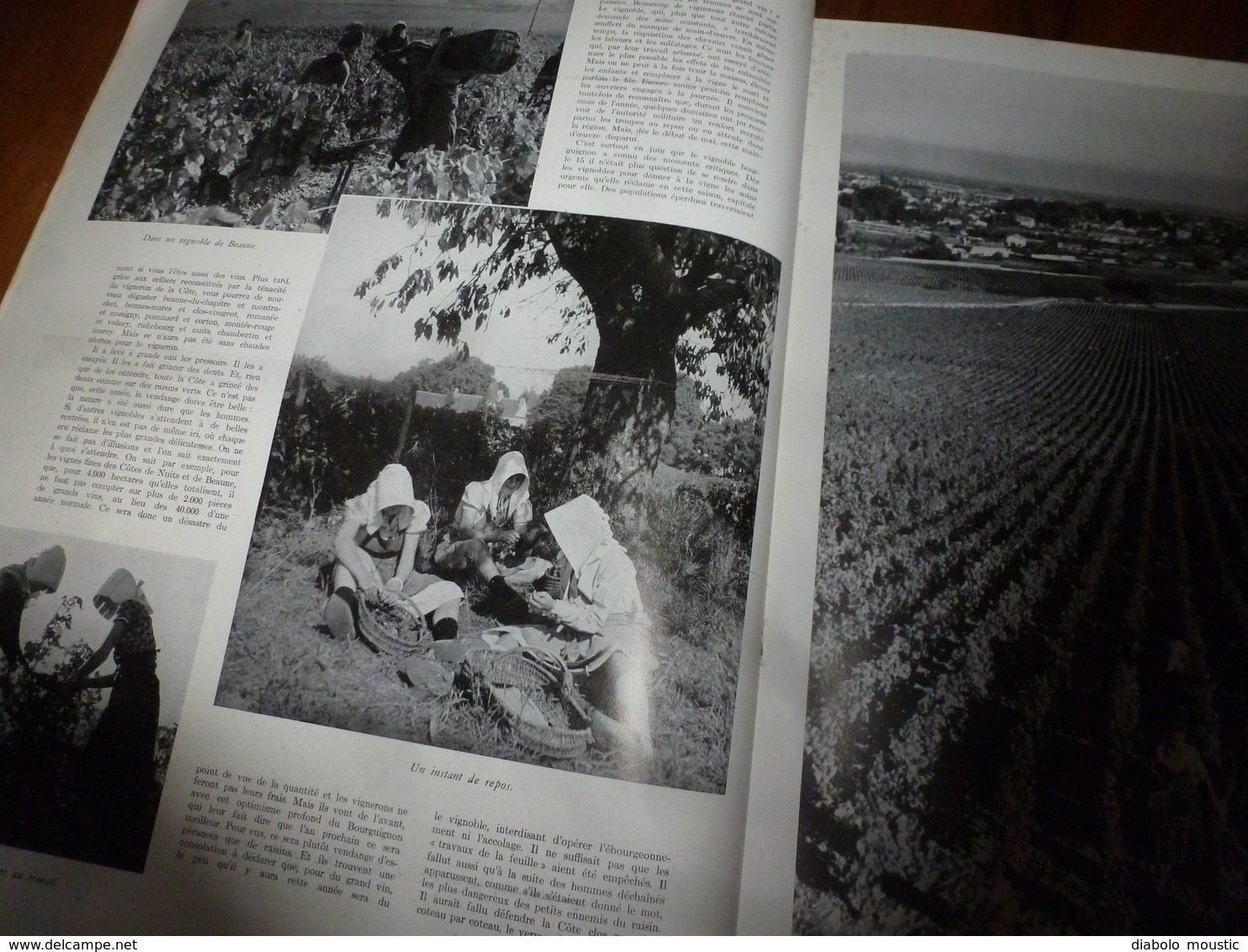 1940 L'ILLUSTRATION : Vendanges En Bourgogne (Beaune,Gevrey-Chambertin,Clos-Vougeot-Nuits-St-Georges,etc);La Brenne ;etc - L'Illustration