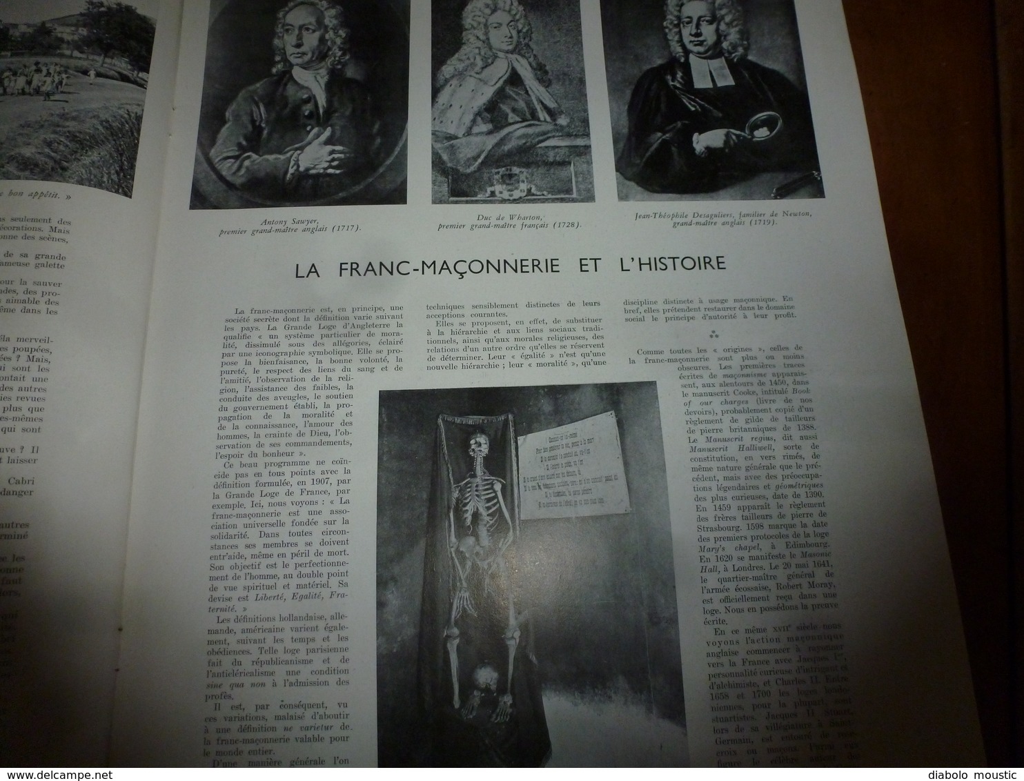 1940 L'ILLUSTRATION : La Franc-Maçonnerie Et L'histoire; London;Lalizolle;Château De Chazeron; Récolte Des Huîtres;etc - L'Illustration