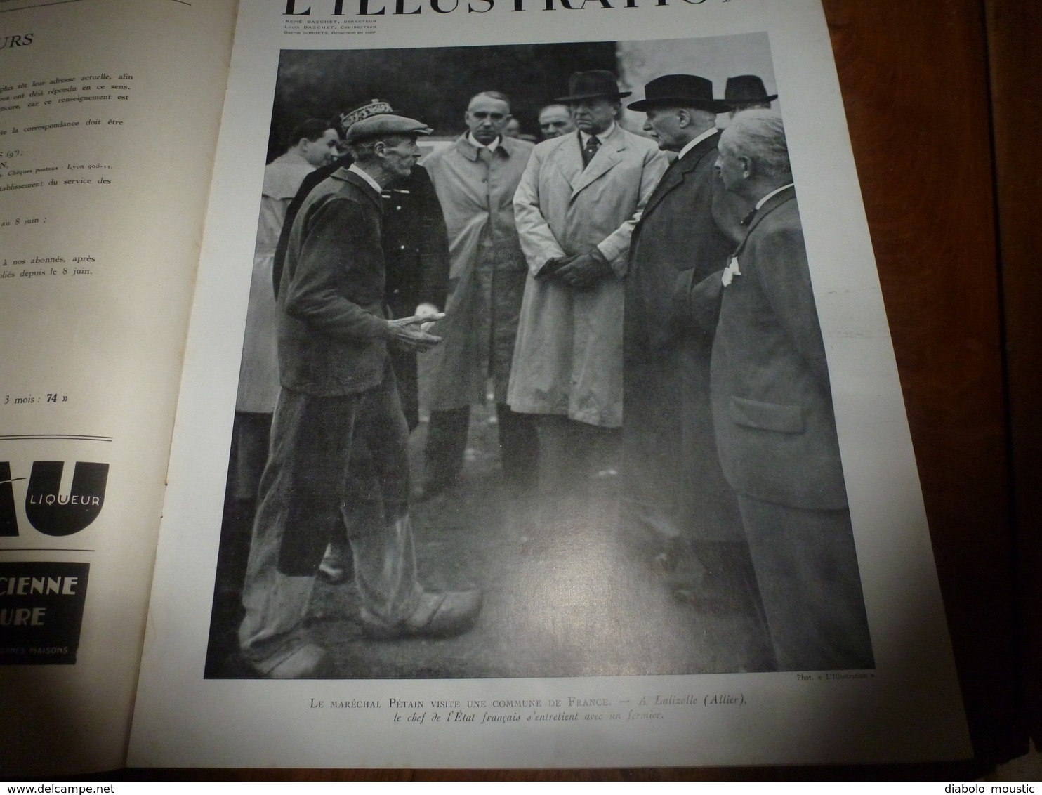 1940 L'ILLUSTRATION : La Franc-Maçonnerie et l'histoire; London;Lalizolle;Château de Chazeron; Récolte des huîtres;etc