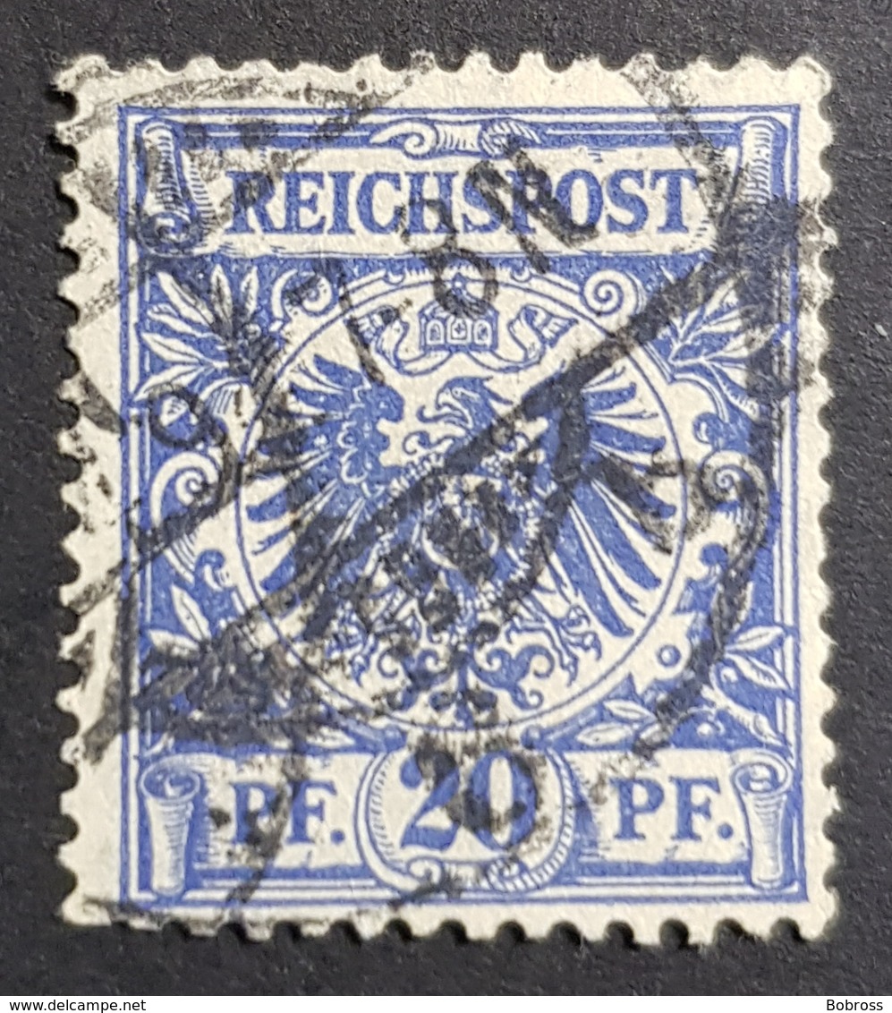 1889-1900 Definitive, Value Stamp And Imperial Eagle, 20 Pfg., Deutsche Reichs Post, Germany, *,**, Or Used - Oblitérés