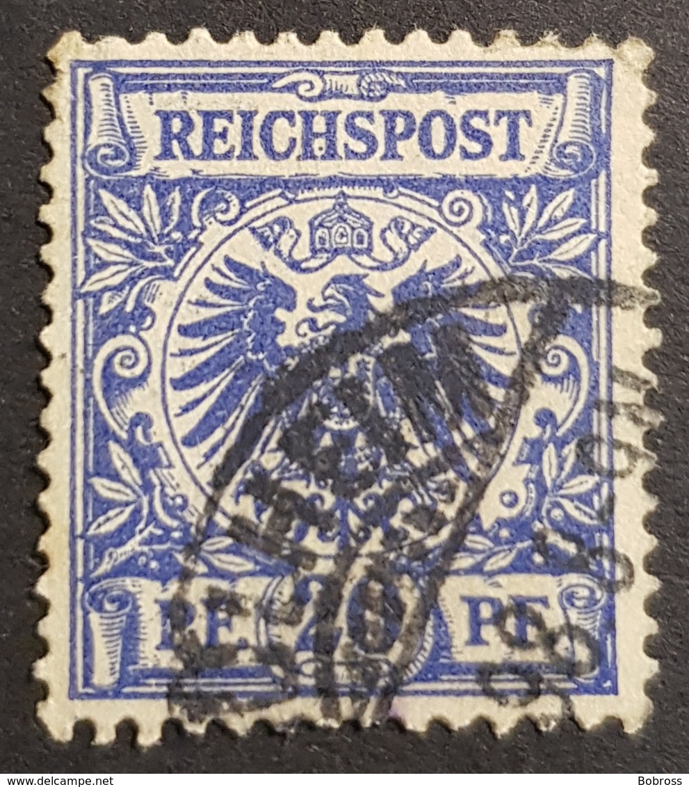 1889-1900 Definitive, Value Stamp And Imperial Eagle, 20 Pfg., Deutsche Reichs Post, Germany, *,**, Or Used - Oblitérés