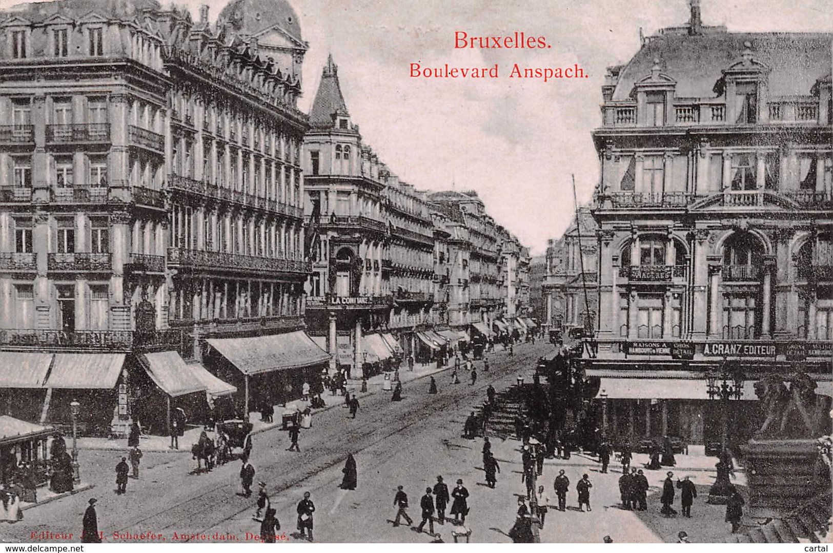 BRUXELLES - Boulevard Anspach - Avenues, Boulevards