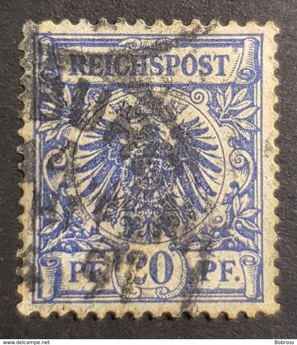 1889-1900 Definitive, Value Stamp And Imperial Eagle, 20 Pfg., Deutsche Reichs Post, Germany, *,**, Or Used - Oblitérés