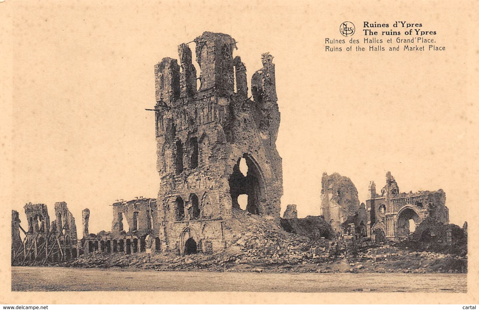 Ruines D'YPRES - Ruines Des Halles Et Grand'Place - Ieper