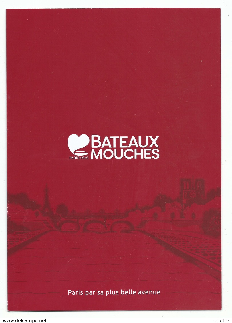 Menu Bateaux Mouches De Paris - 70 Ans - Menus