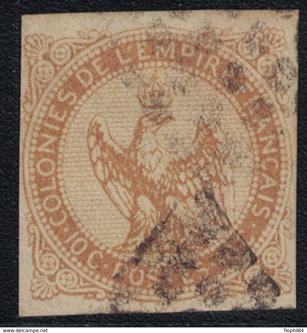 COLONIES GENERALE- AIGLE - N°3 10c BISTRE - OBLITERE. - Águila Imperial