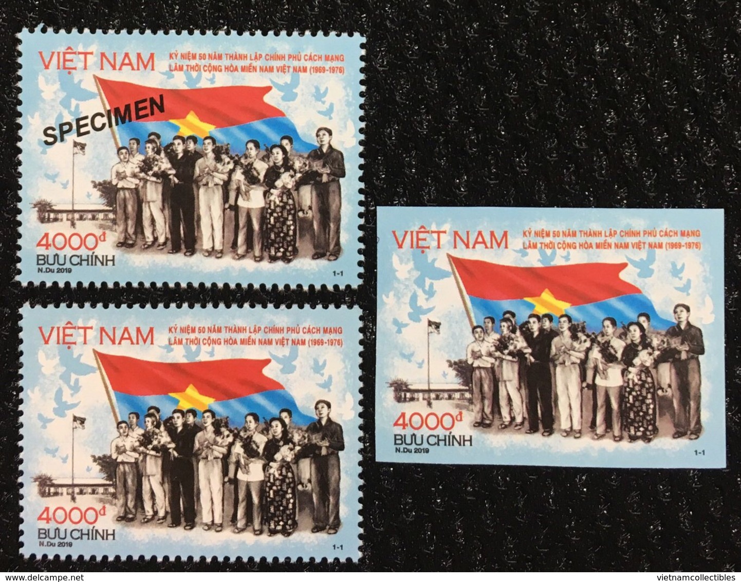 Viet Nam MNH Perf, Imperf & Specimen Stamps 2019 : 50th Anniversary Of Vietnam National Liberation Front - Vietnam