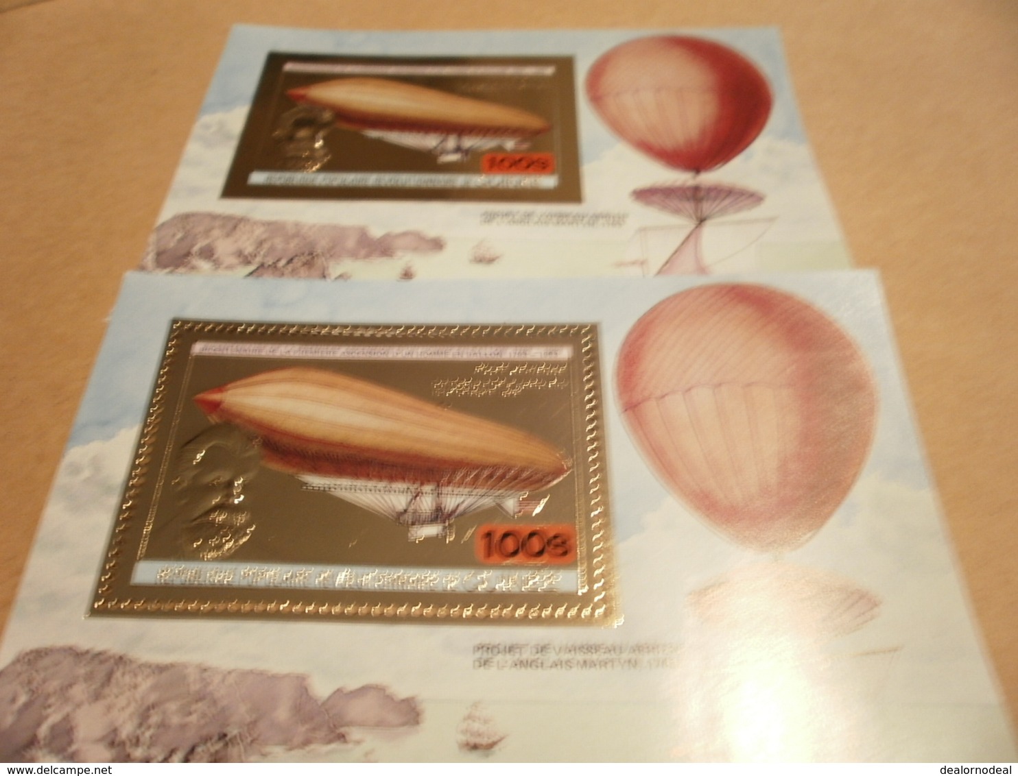 Perf And Imperf Miniature Sheets  - 1983 - Hot-air Balloons - Airships - Guinea (1958-...)