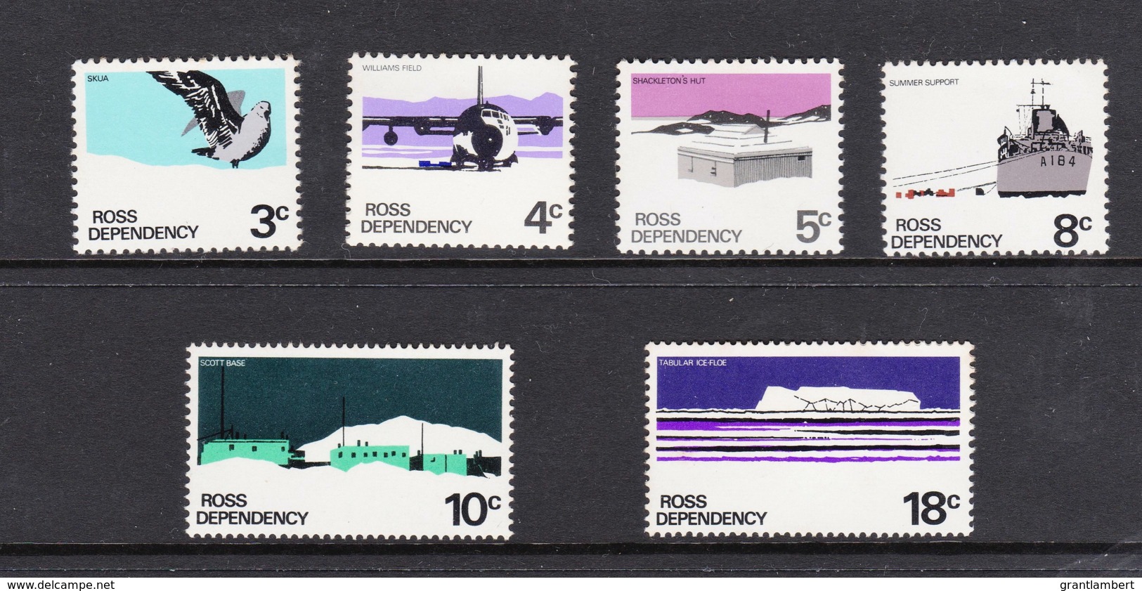 Ross Dependency NZ 1972 Scenic Definitives Set Of 6 MNH - See Notes - Ongebruikt