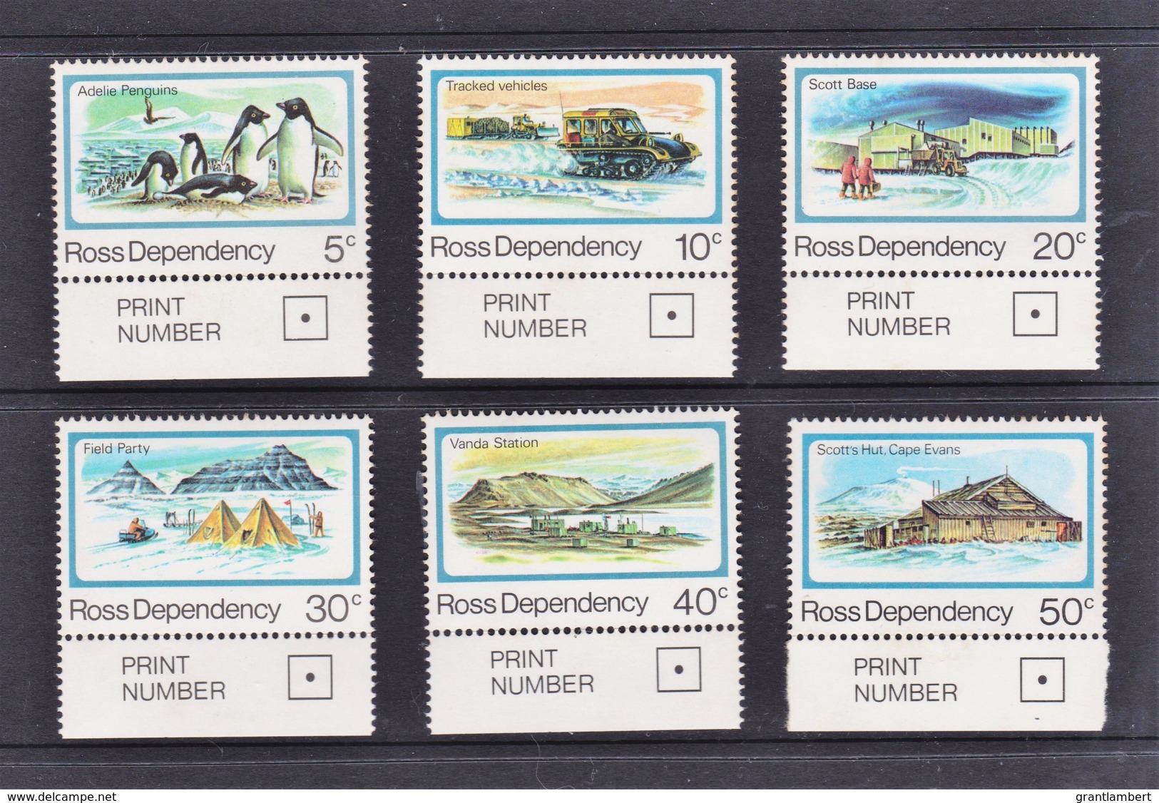 Ross Dependency NZ 1982 Scenic Definitives Set Of 6 MNH - Unused Stamps