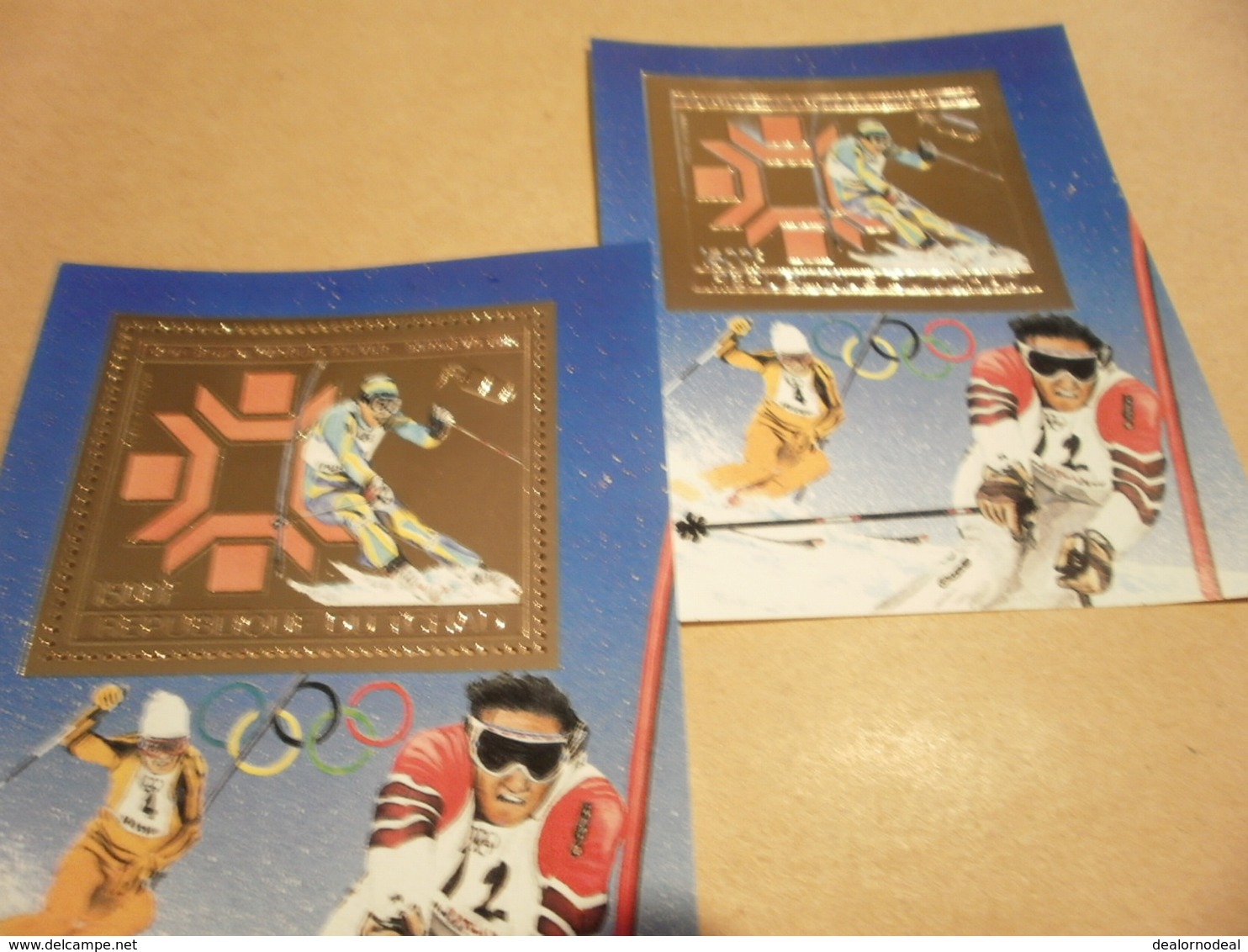 Perf And Imperf Miniature Sheets 1984 Olympics Sarajevo - Chad (1960-...)