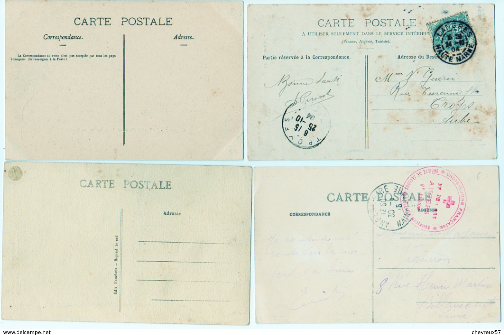 VILLES ET VILLAGES DE FRANCE - LOT 35 - 70 cartes anciennes Divers France