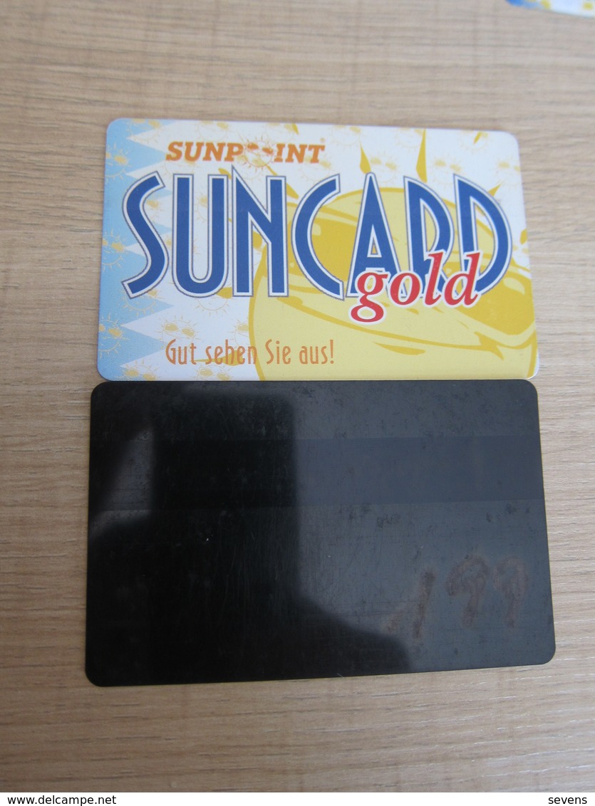 Magnetic Card, Sun Point Gold Card(backside Black) - Da Identificare