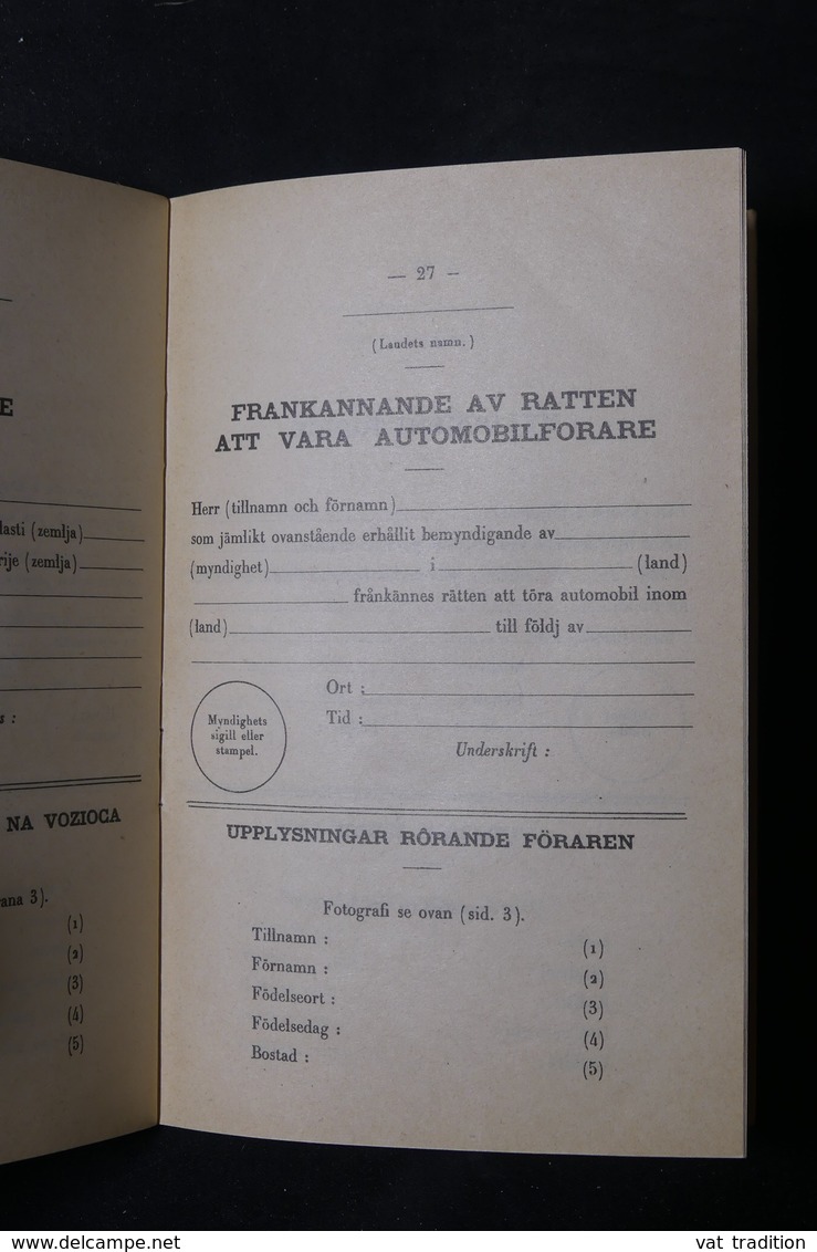 FRANCE - Permis International Pour Automobiles De 1953 De Limoges , Fiscaux -  L 31603 - Collections