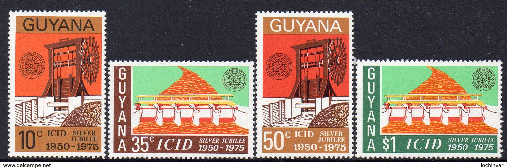 GUYANA, 1975 SILVER JUBILEE 4 MNH - Guyana (1966-...)