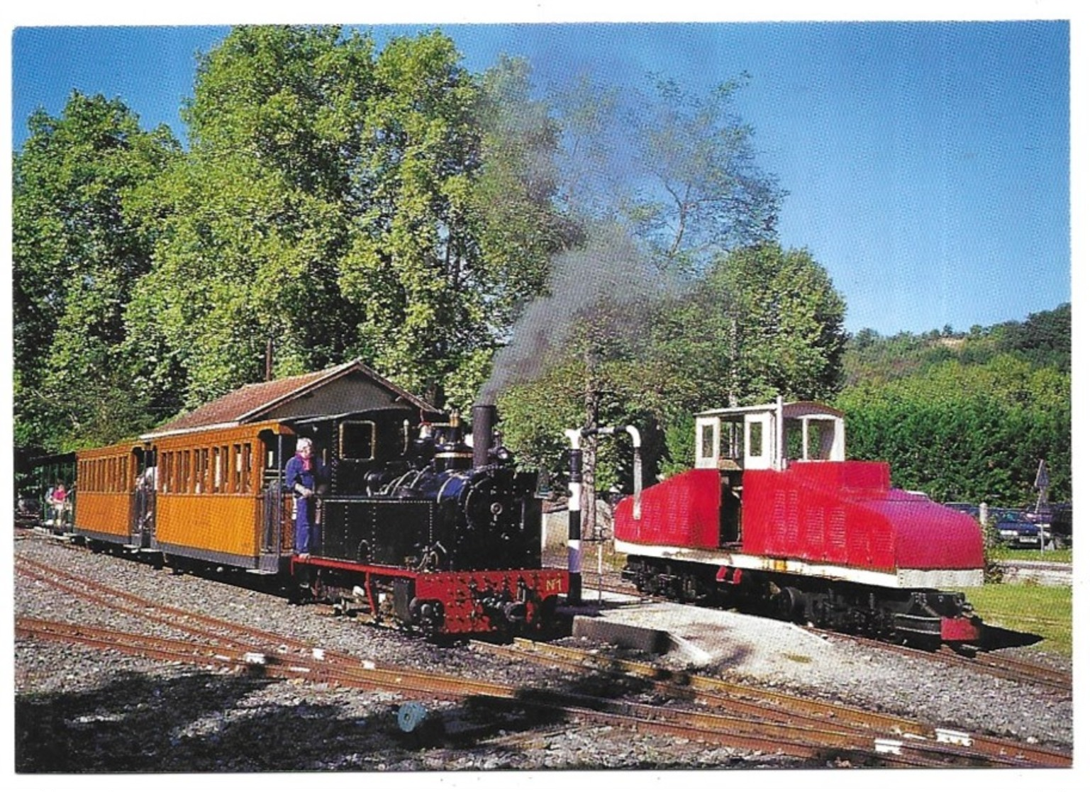 Saint Lieux Les Lavaur Le Train En Gare De St Lieux  Publication ACOVA-CFTT Toulouse N° 31 Cliché F. Saussède - Autres & Non Classés