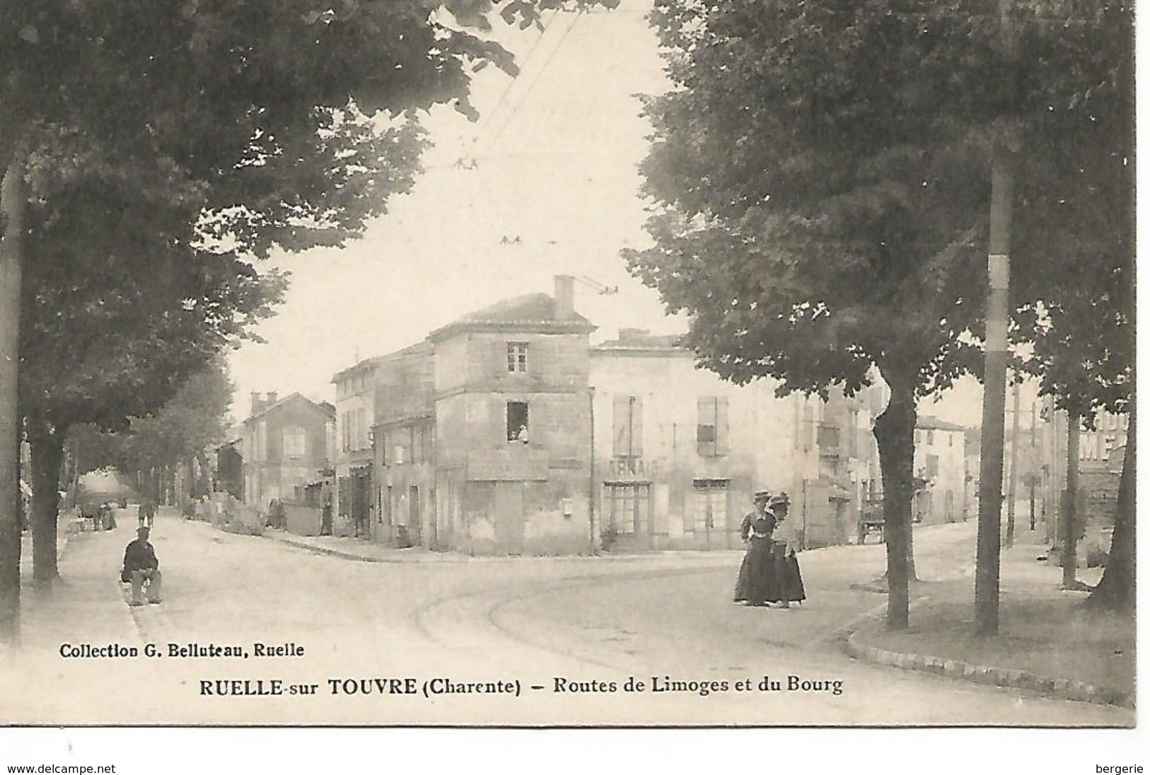 Ac14/     16    Ruelle Sur Touvre     Route De Limoges & Du Bourg         (animations) - Other & Unclassified