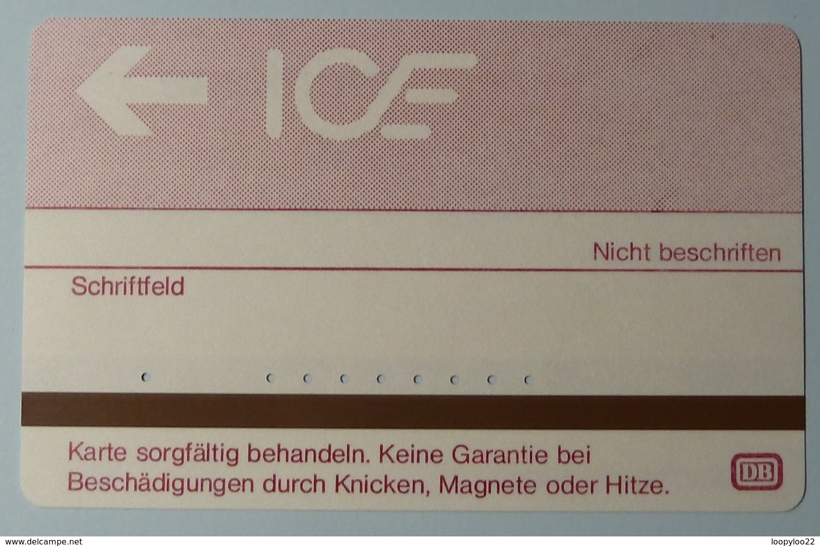GERMANY - Test - ICE 1b - Typ 70 - 5DM - 1st Issue - VF Used - T-Series: Testkarten