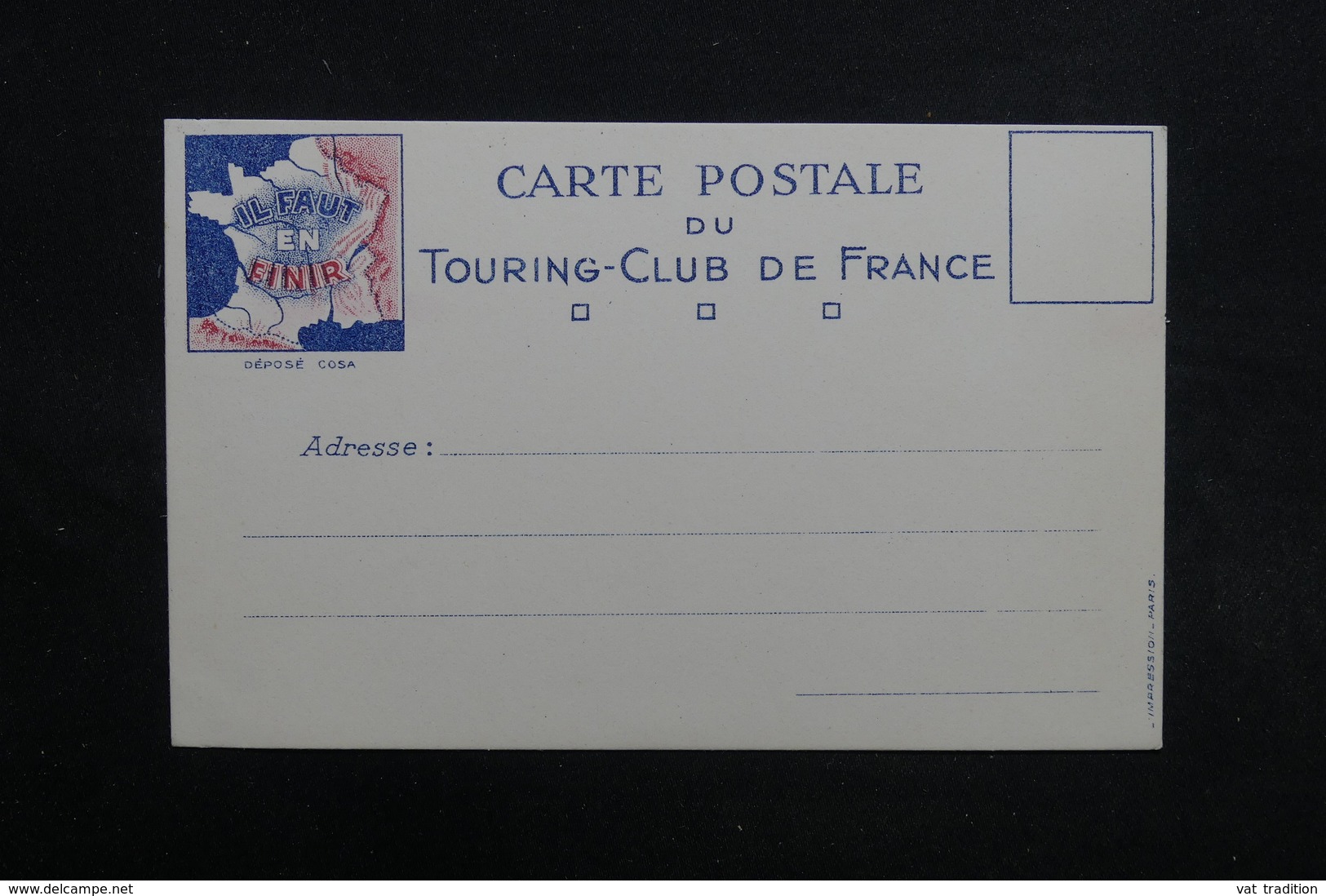 FRANCE - Carte Postale Du Touring Club De France Patriotique -  L 31641 - Patriotiques