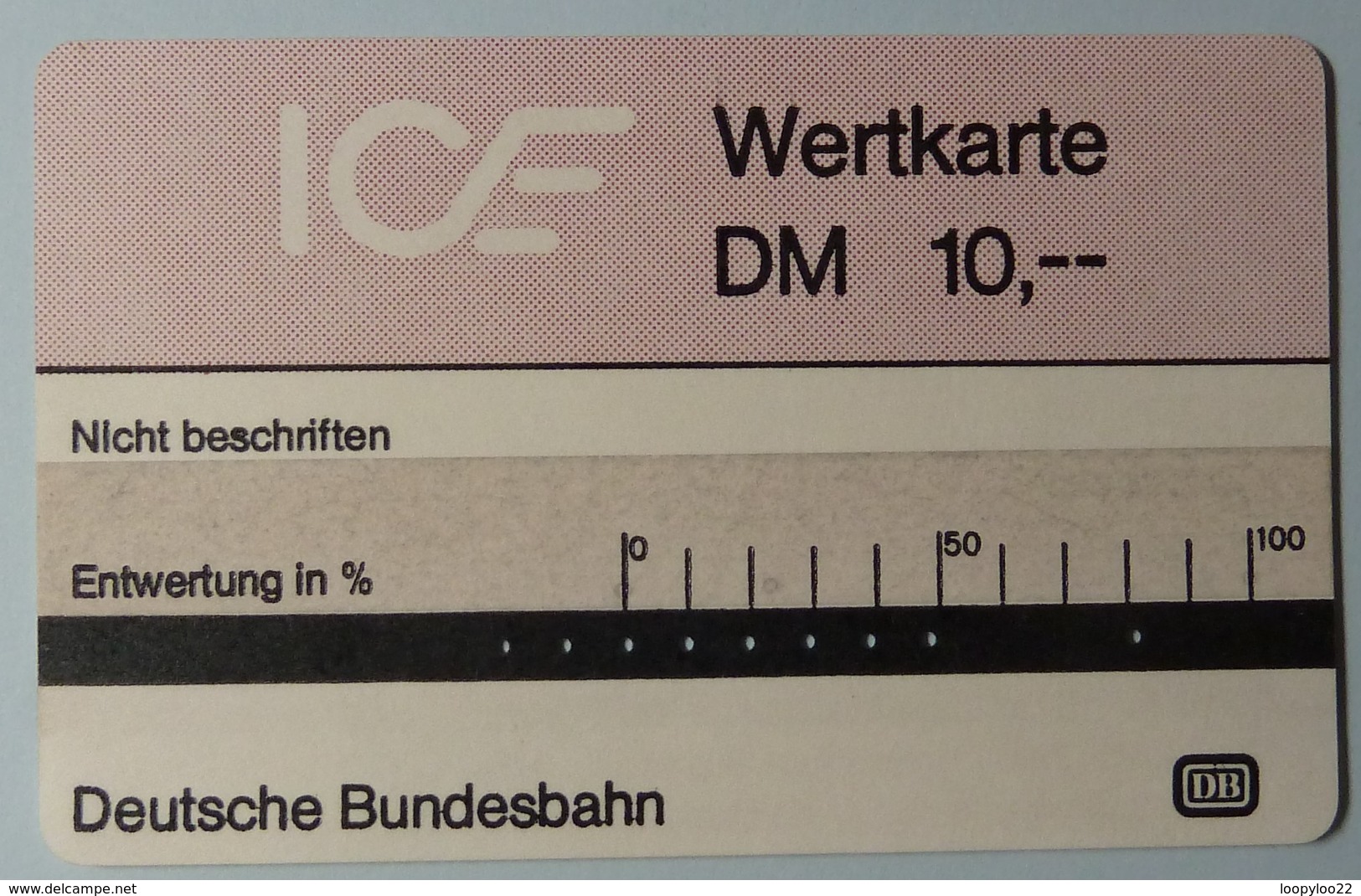 GERMANY - Test - ICE 2a - 10DM - 1st Issue - VF Used - T-Series : Test