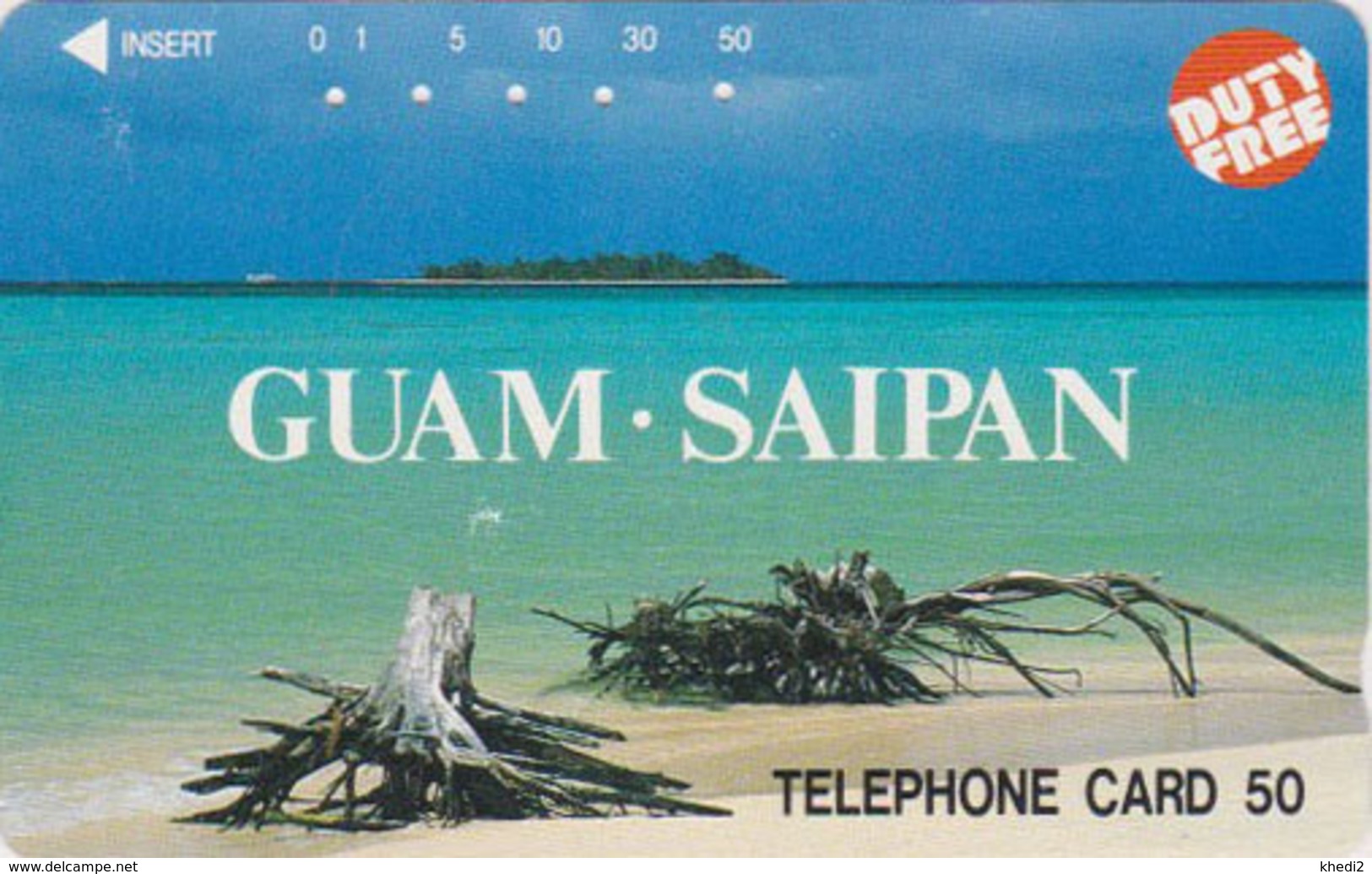 Rare Télécarte Japon / 110-48063 - Site GUAM SAIPAN USA ** DUTY FREE ** - Plage - Beach Japan Phonecard - 58 - Landschappen