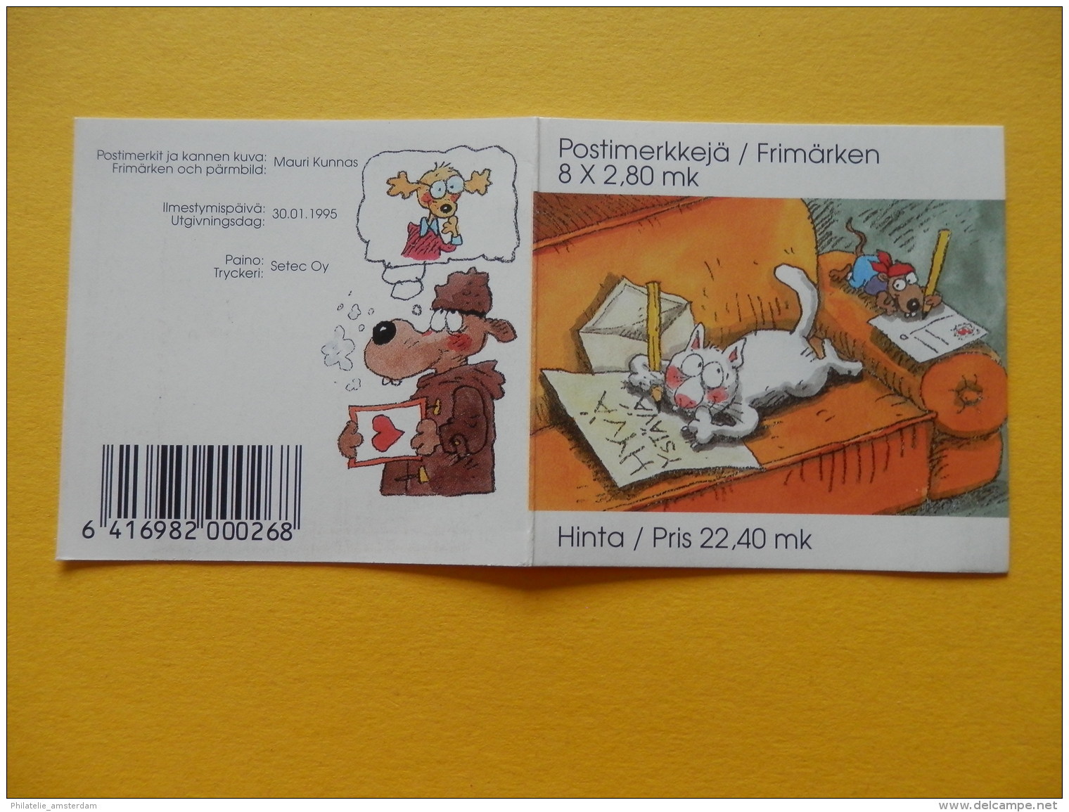 Finland 1995, HOLOGRAM COMICS VALENTINE'S DAY: Mi 1276-86, ** - BK - Holograms