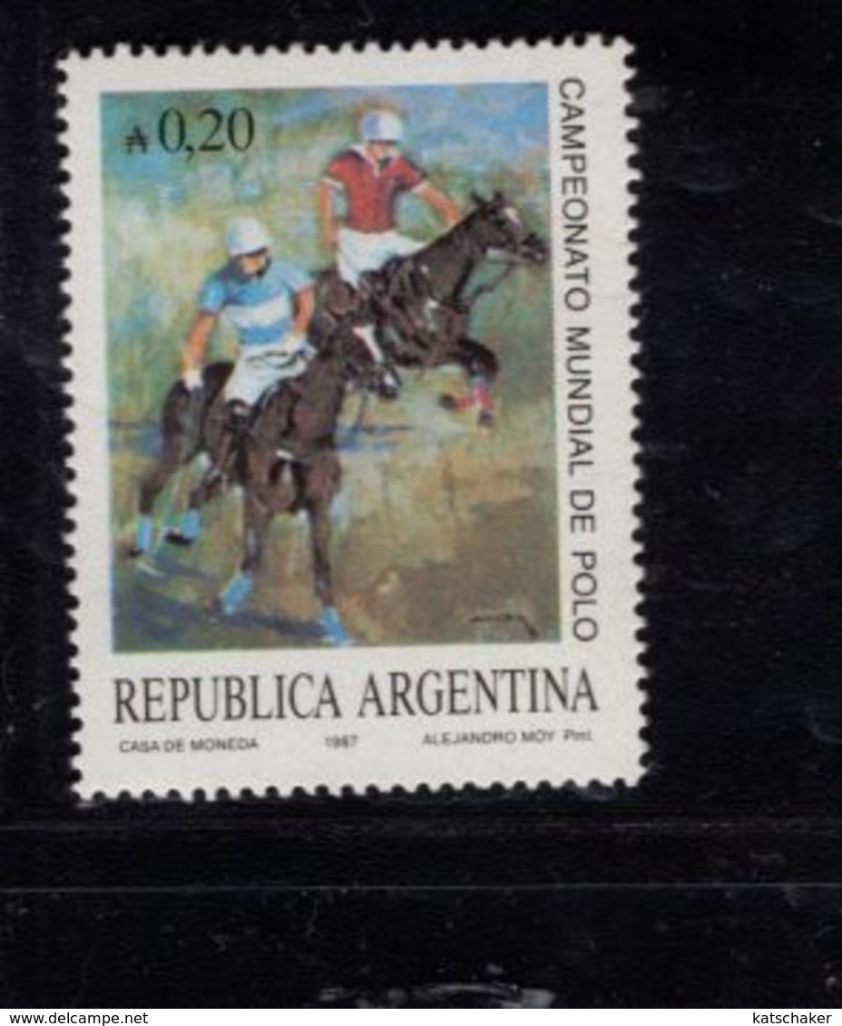 782317913 1987 SCOTT 1589 POSTFRIS  MINT NEVER HINGED EINWANDFREI  (XX) - LOW HANDICAP WORLD POLO CHAMPIONSHIPS - Neufs