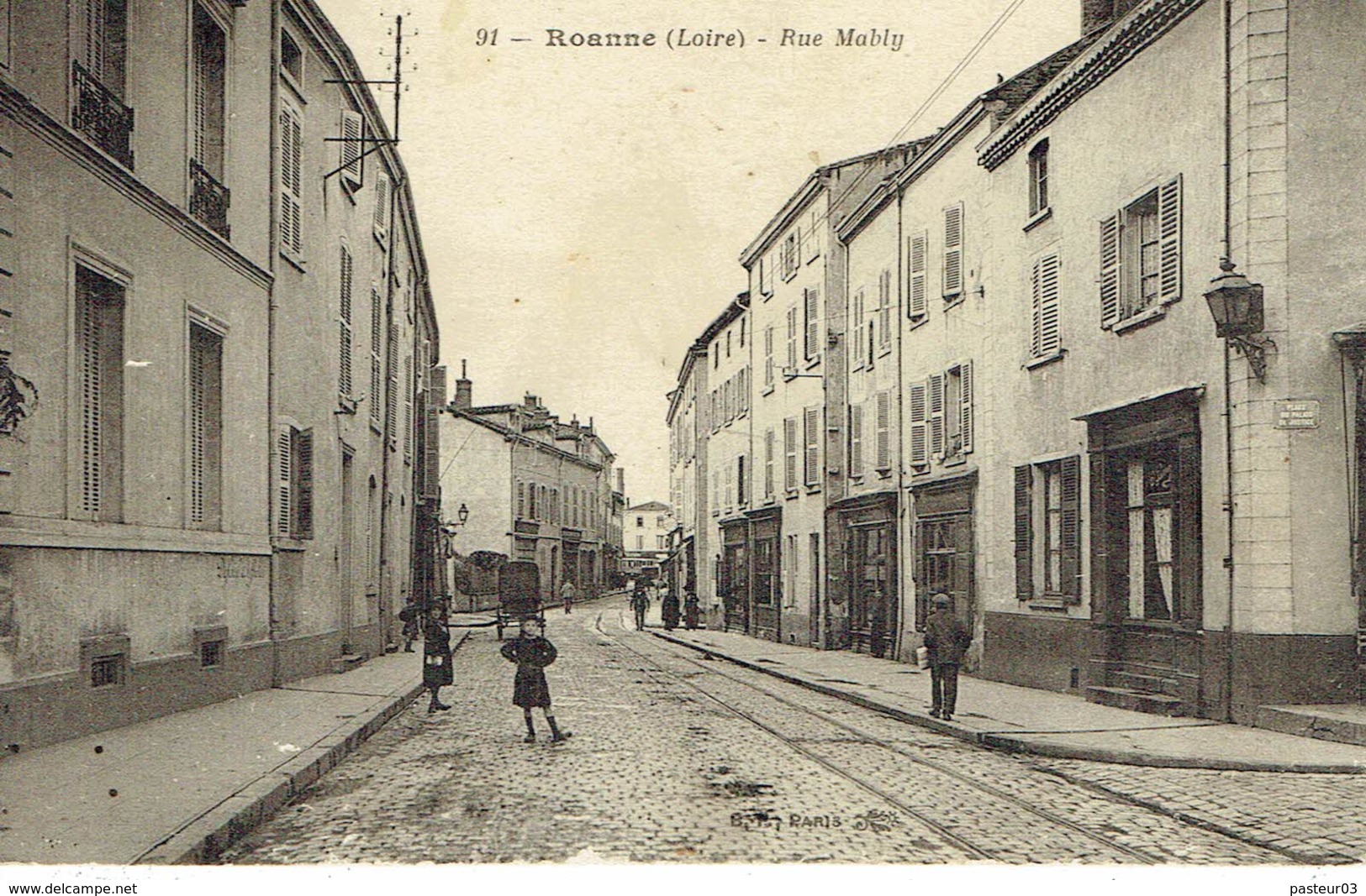 Roanne Rue Mably N° 91  Au Dos Cachet Hopital Temporaire N° 26 Roanne Loire - Andrézieux-Bouthéon