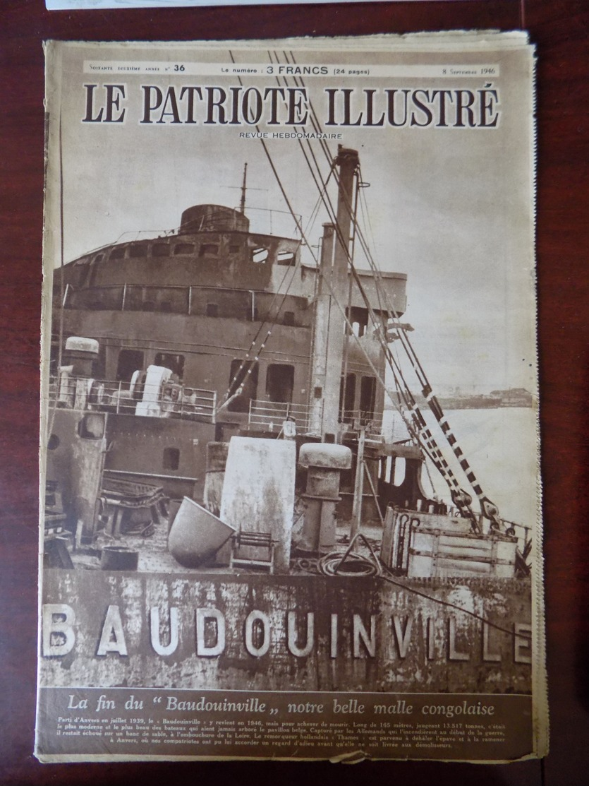 Le Patriote Illustré N° 36/1946 Cygnes Menacés De Disparition - Arméniens - Airelles , Délices Des Américains à La Noel. - 1900 - 1949