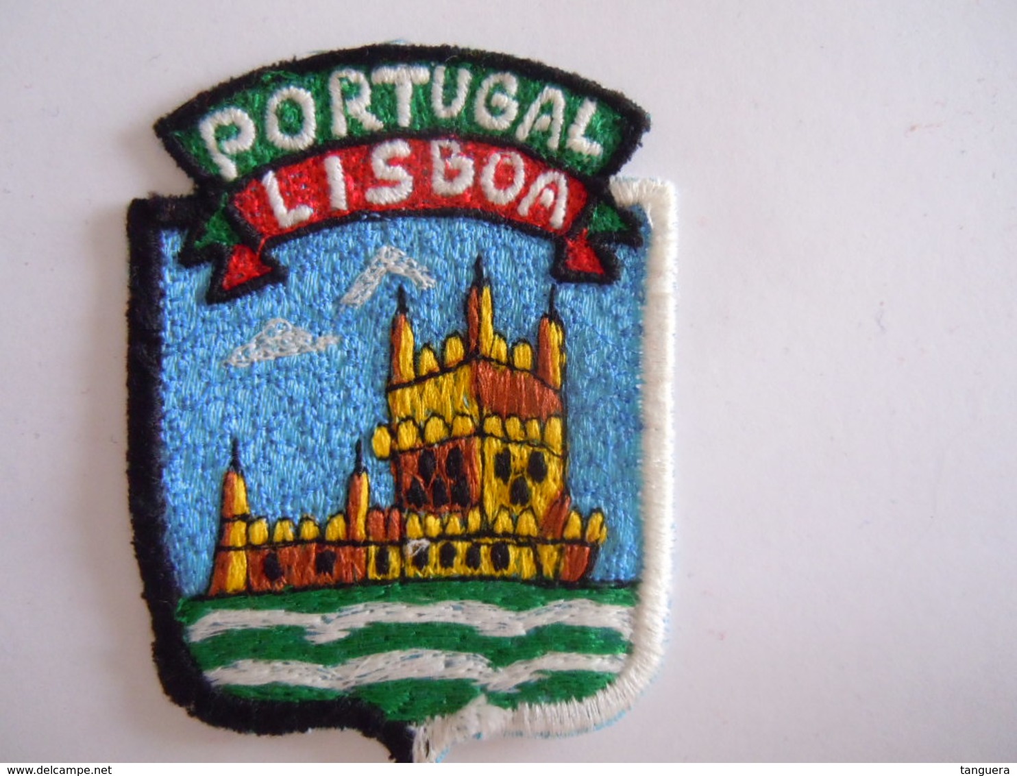 Portugal Lisboa Ecusson En Tissu Schild Blazoen 5,2 X 7 Cm - Ecussons Tissu