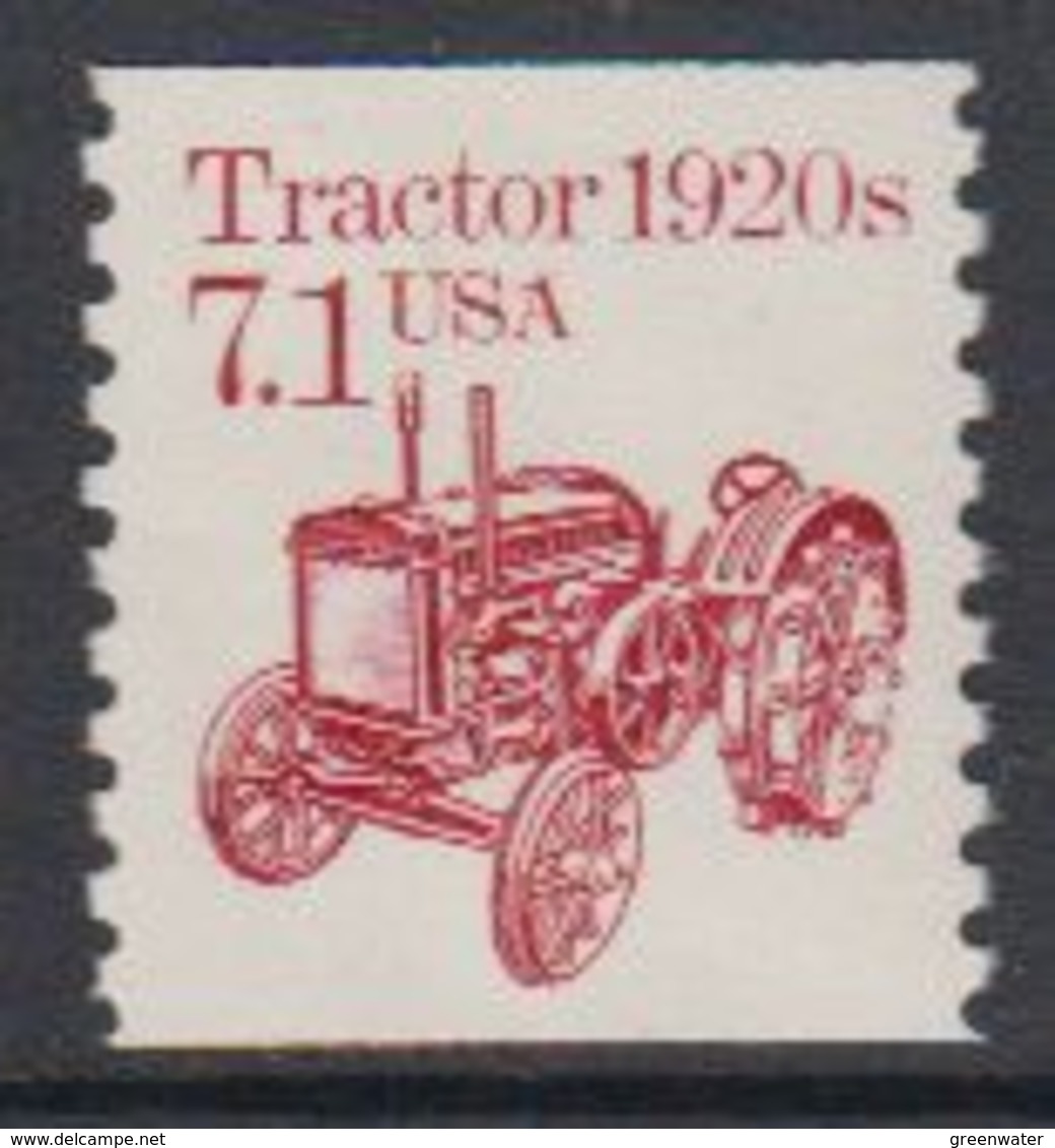 USA 1987  Tractor 1920s 1v ** Mnh (43107M) - Unused Stamps