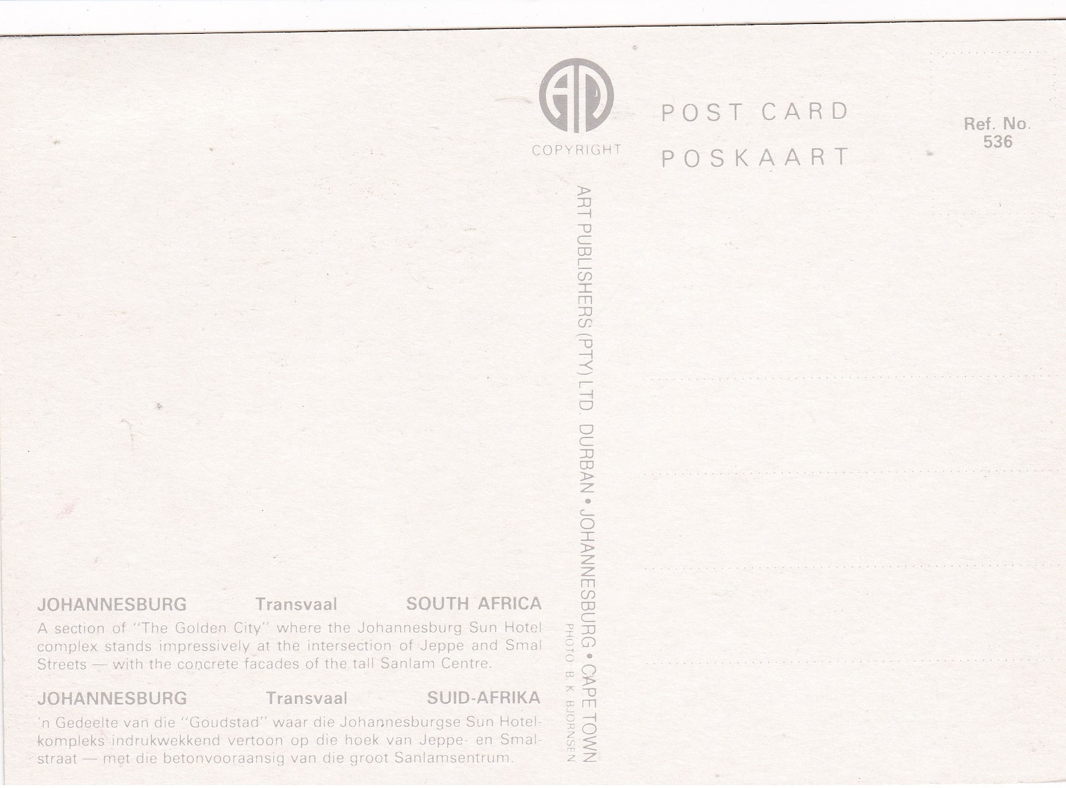 Modern Post Card Of Johannesburg,South Africa,L59. - South Africa