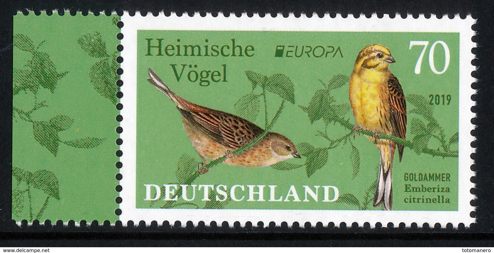 GERMANY/Deutschland EUROPA 2019 "National Birds", 1v** - 2019