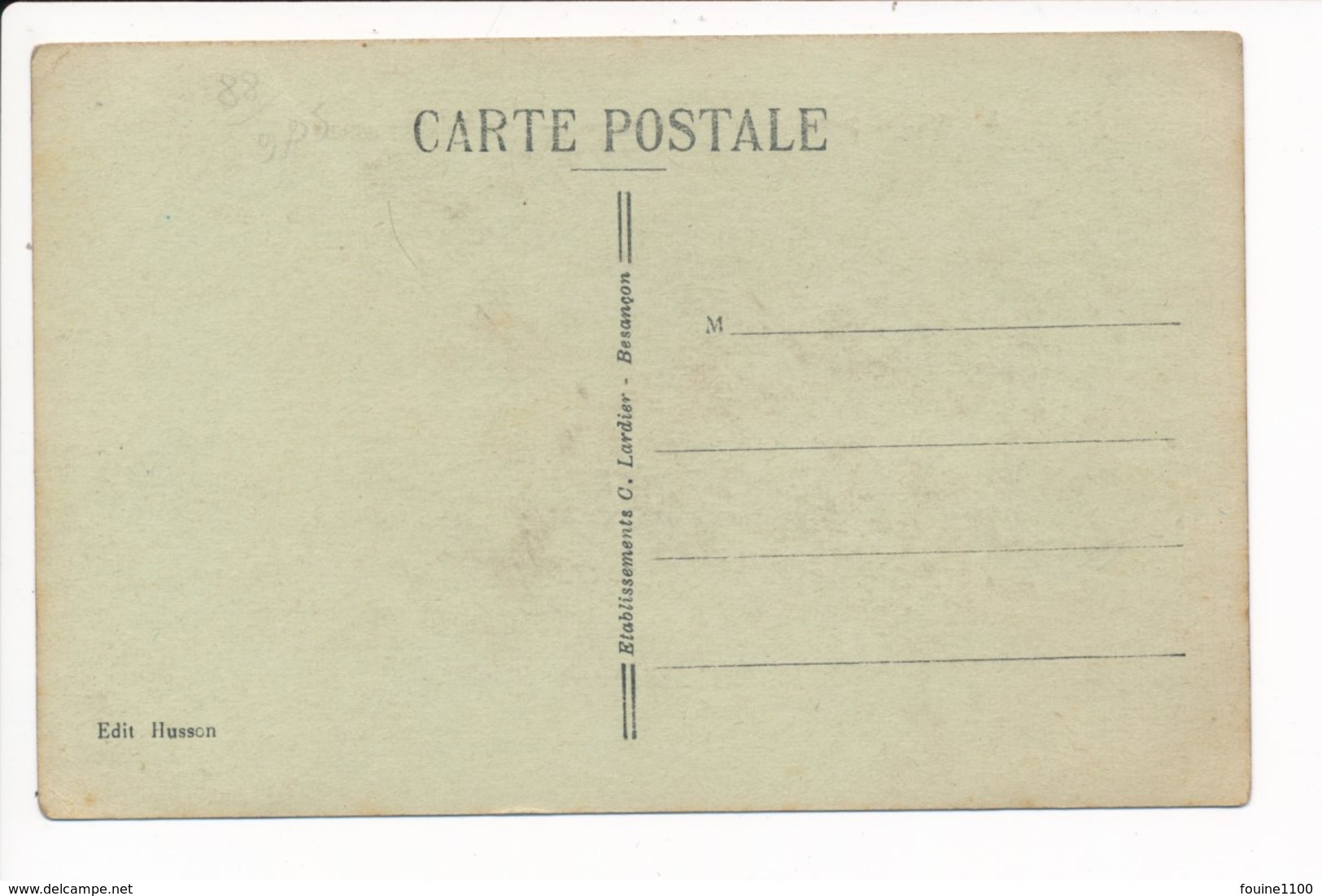 Carte  De La Bolle Près Saint Dié  Rue De Grandrupt  ( Recto Verso ) - Saint Die