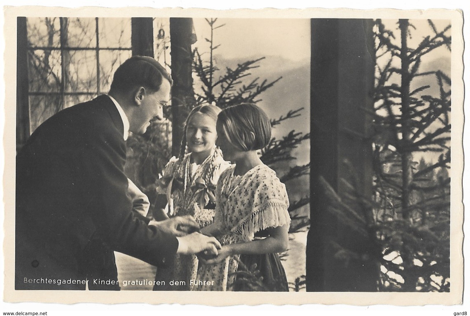 Adolf Hitler Avec Deux Enfants  - Propaganda  - WWII - Personajes