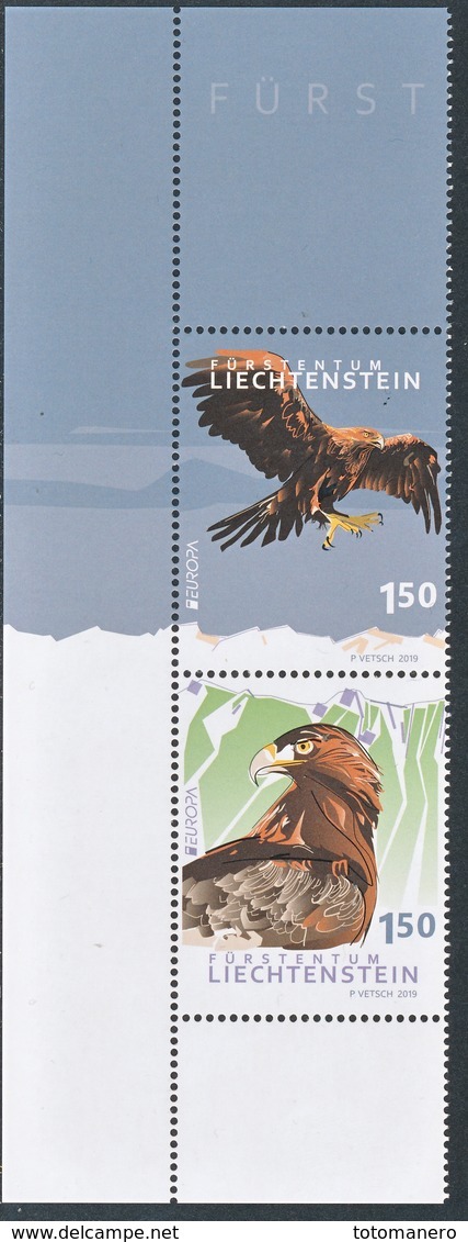 LIECHTENSTEIN, EUROPA 2019 "National Birds" Set Of 2v** - 2019