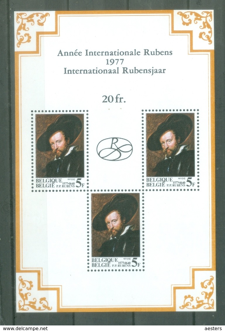 België 1977; Rubens - Block 52.** (MNH) - 1961-2001