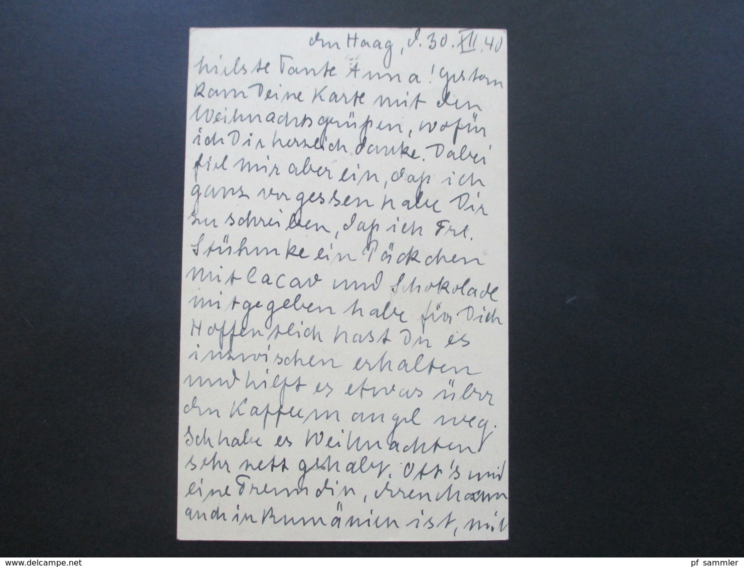 Niederlande 1940 Zensurbeleg Der Wehrmacht Ganzsache An Frau Geheimrat Von Petrikowsky In Dresden - Lettres & Documents