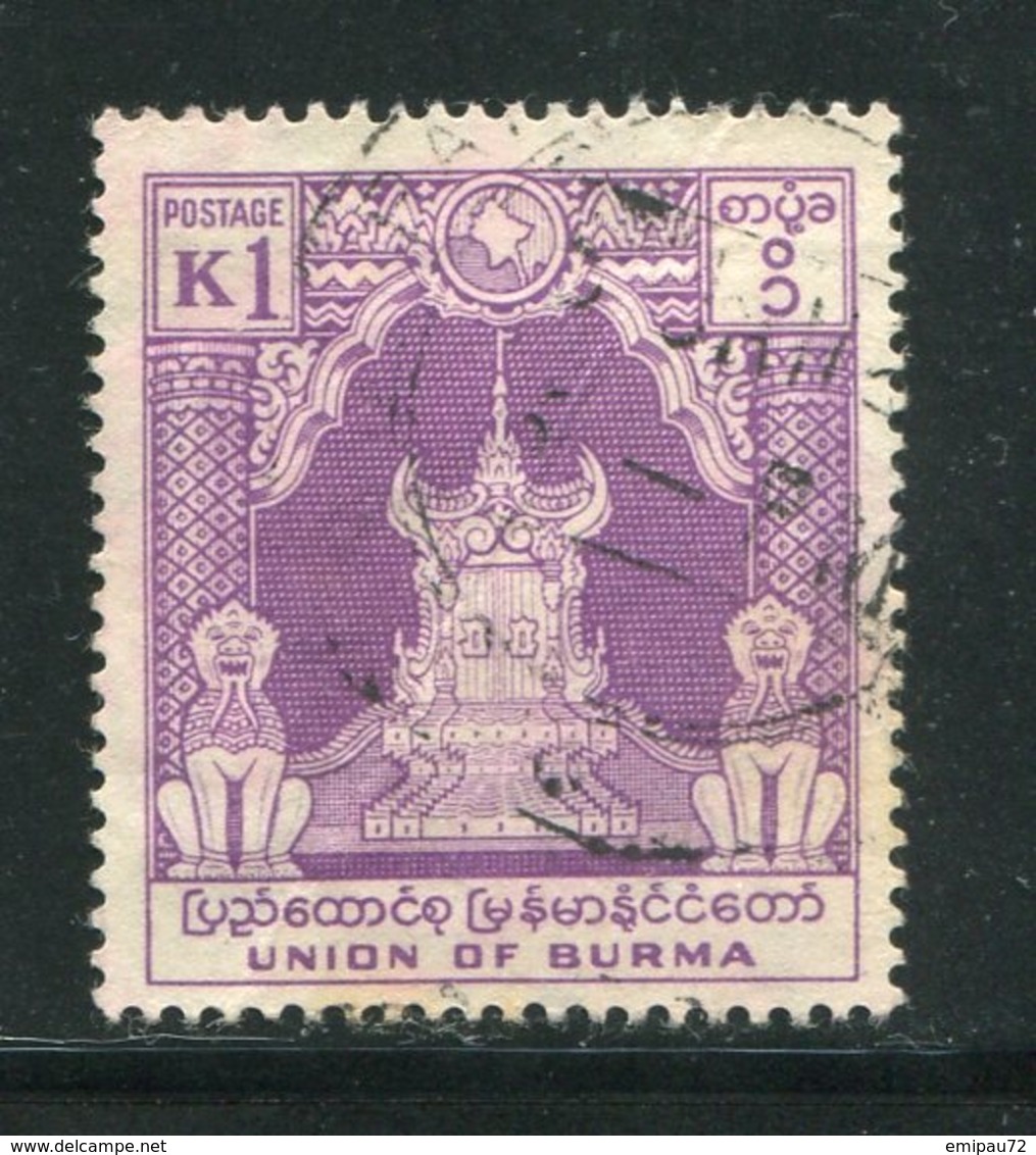 BIRMANIE- Y&T N°63- Oblitéré - Myanmar (Burma 1948-...)