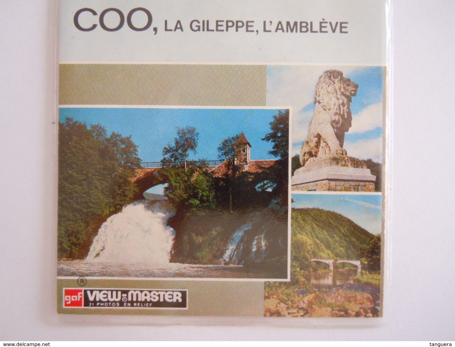 View-master Viewmaster C 3761 3762 3763 Cascade Watervallen Coo Barrage Dam Gileppe Vallée Valei L'Amblève Reels Disques - Stereoscoopen