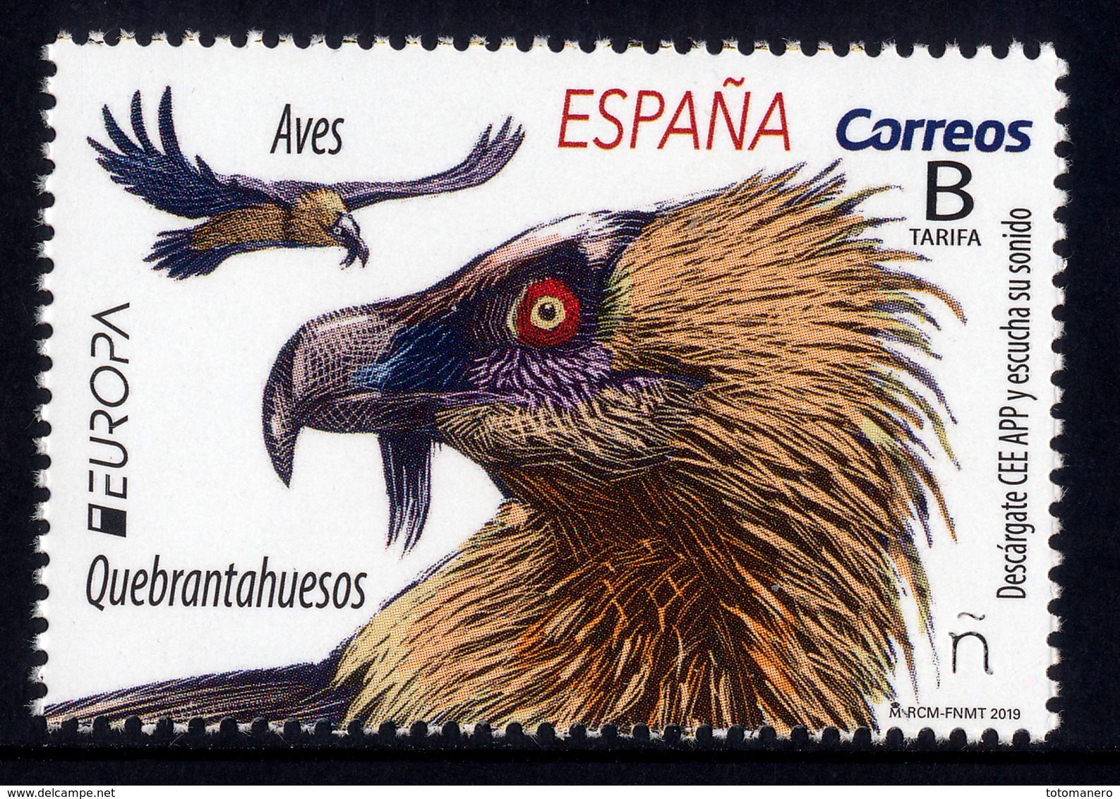SPAIN/Spanien EUROPA 2019 "National Birds" Set Of 1v** - 2019