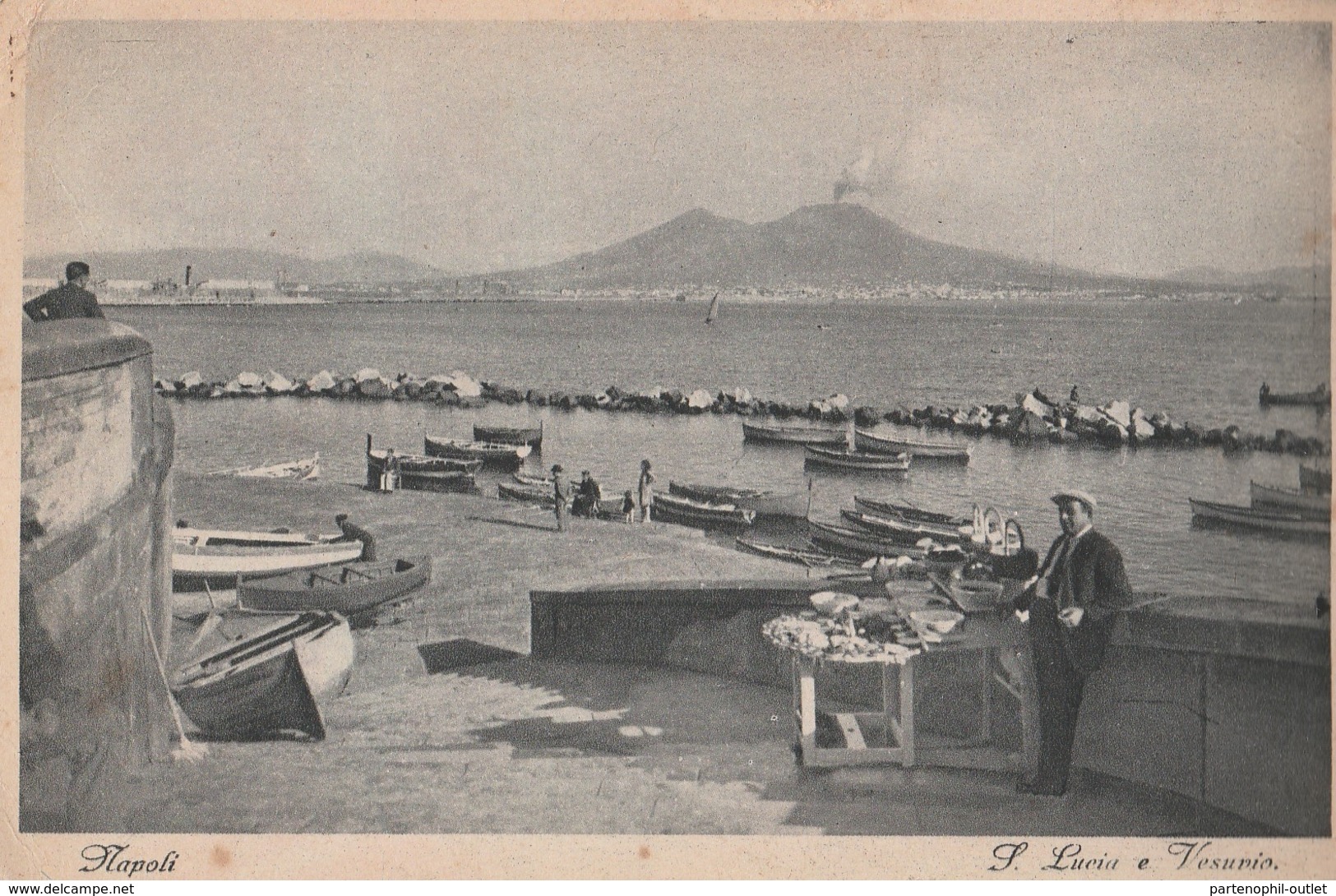 Cartolina - Postcard /  Viaggiata - Sent / Napoli, Santa Lucia. - Napoli (Naples)