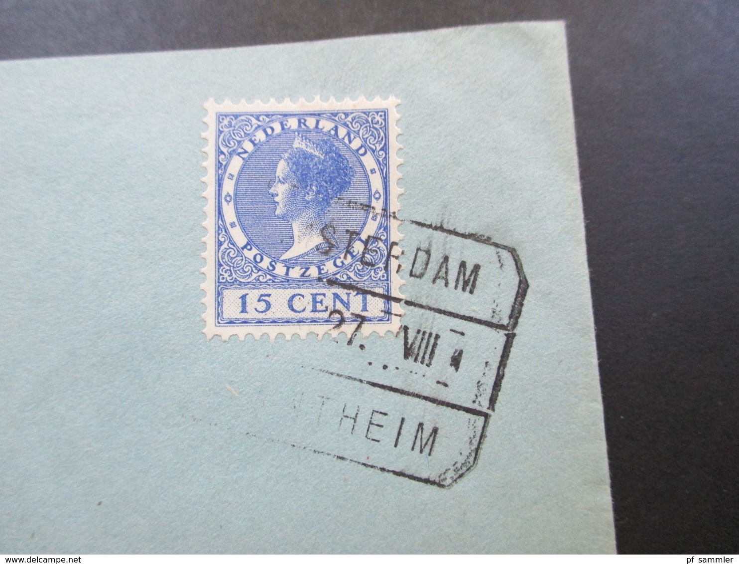Niederlande 1927 Firmenbrief N.V. Bunge's Handelmaatschappij Amsterdam - Bremen. Bahnpost Stempel?? - Lettres & Documents