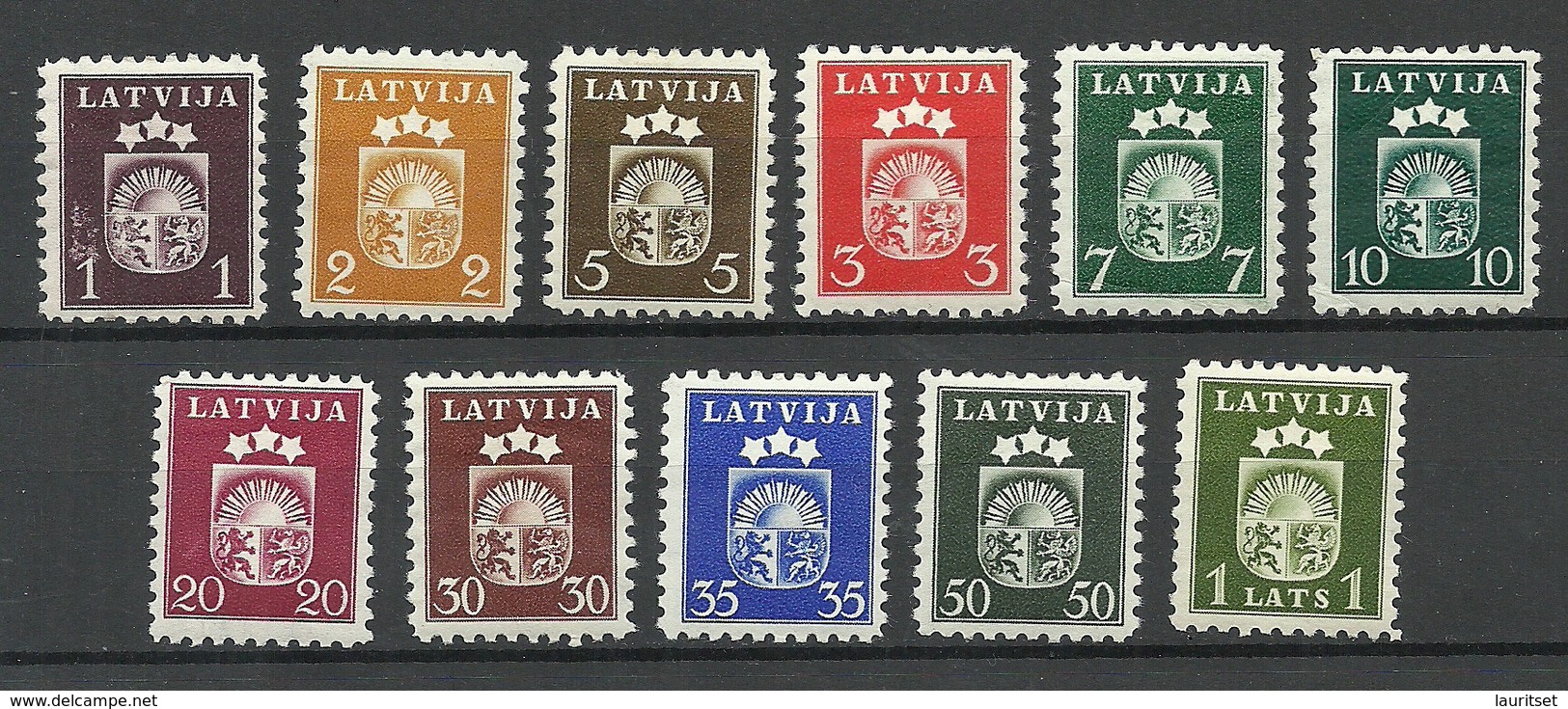 LETTLAND Latvia 1940 Michel 281 - 291 Incl Mi 291 Y ! * - Lettonia