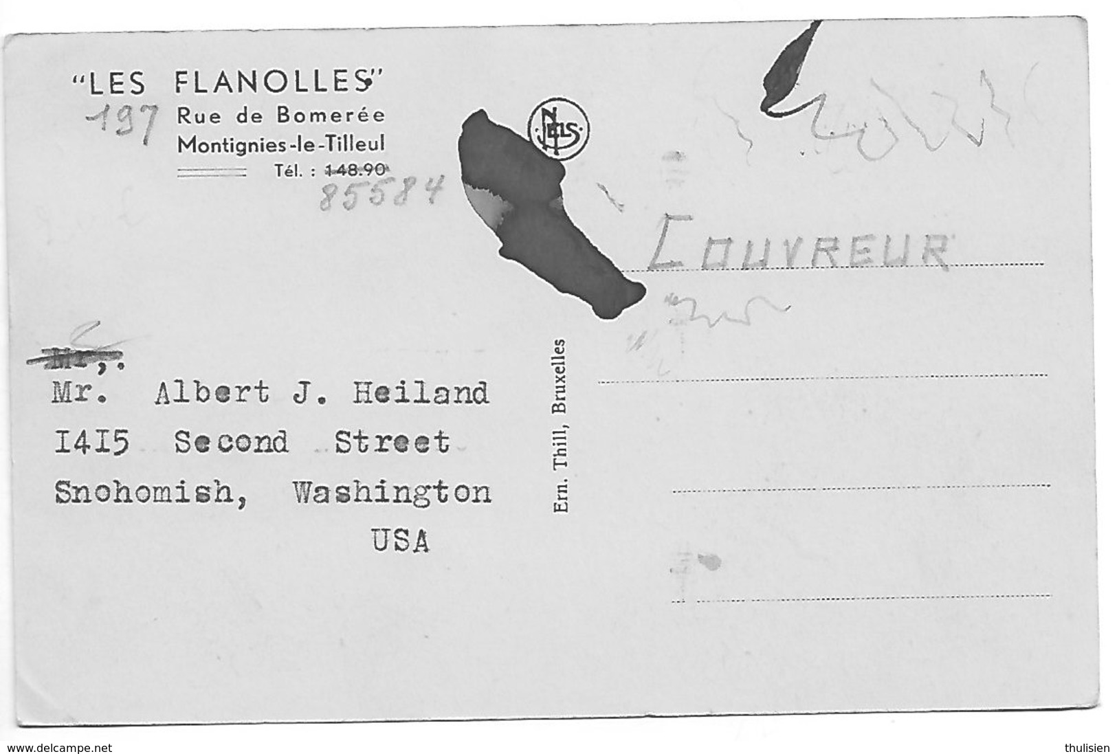 Montigny  Montignies Le Tilleul Les Flagnolles  Rare Top Carte - Montigny-le-Tilleul