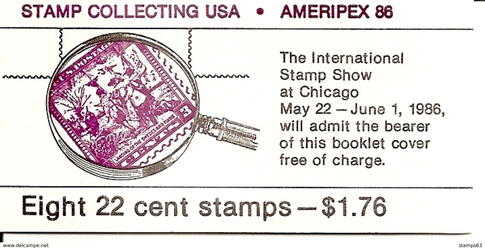 UNITED STATES (USA), 1986, Booklet 153, Ameripex,  Mi 0-113 - 2. 1941-80